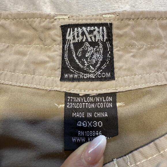 Kuhl Liberator Convertible Pants Mens 40x30 Khaki Stealth Zip Off Hiking Outdoor - Picture 8 of 16